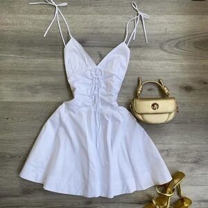 Zara white mini dress
